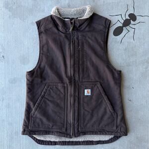 Vintage Y2K Carhartt DKB brown work wear vest